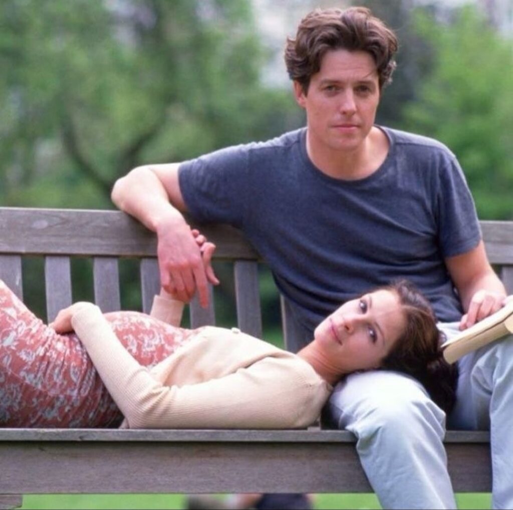 Hugh Grant e Julia Roberts em 'Um Lugar Chamado Notting Hill' 