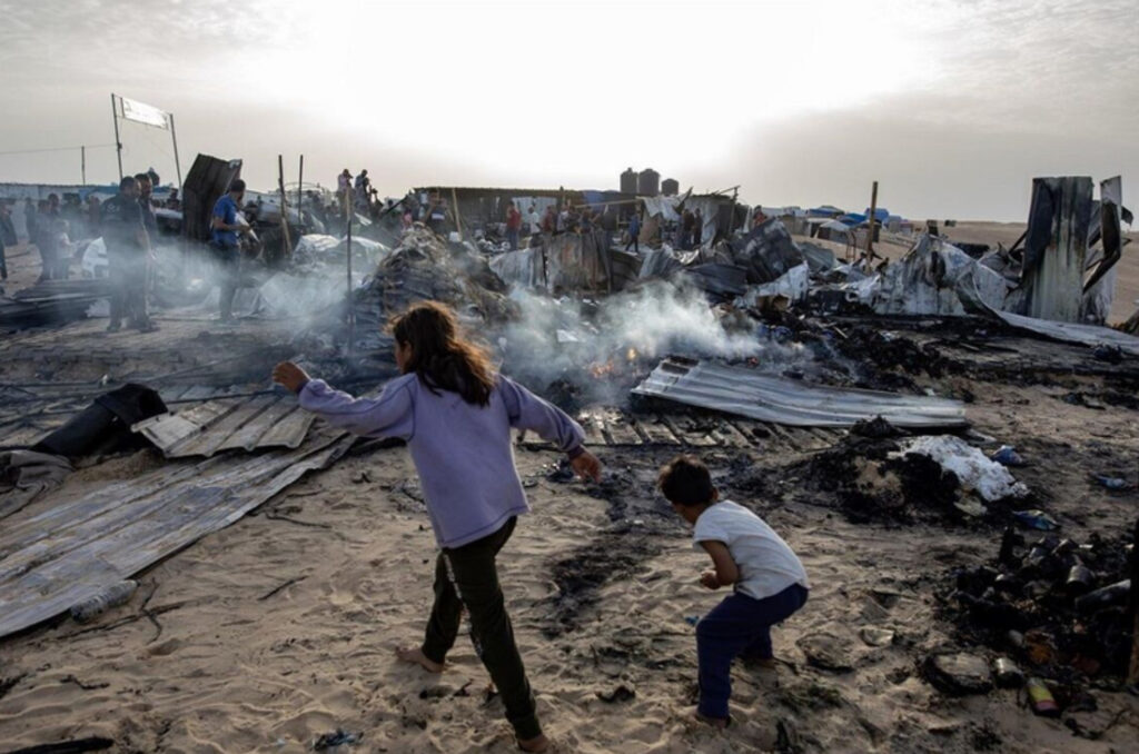 Civis palestinos na Faixa de Gaza