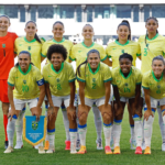 Seleção brasileira feminina de futebol na estreia das Olimpíadas 2024