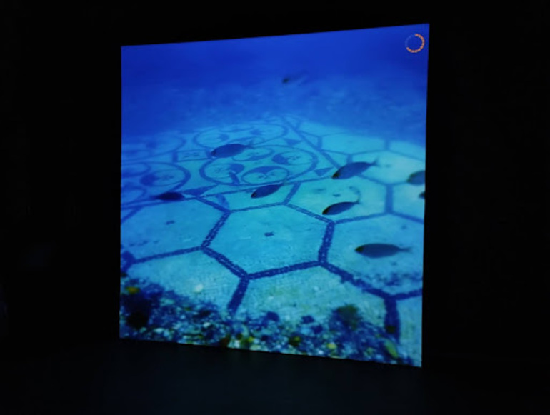 Mosaico da submersa cidade de Baia