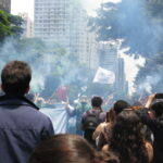 imagem de um protesto na avenida paulista