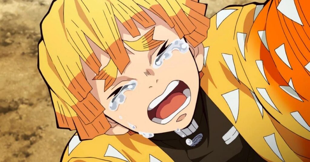 Personagem Zenitsu.