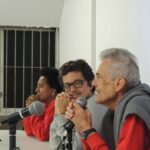 Atílio, Wagner e Eliária na mesa do último dia da II Semana do Audiovisual