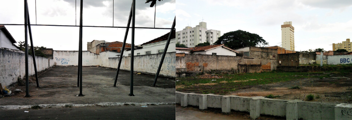 Ruas onde moraram vítimas do acidente com césio-137