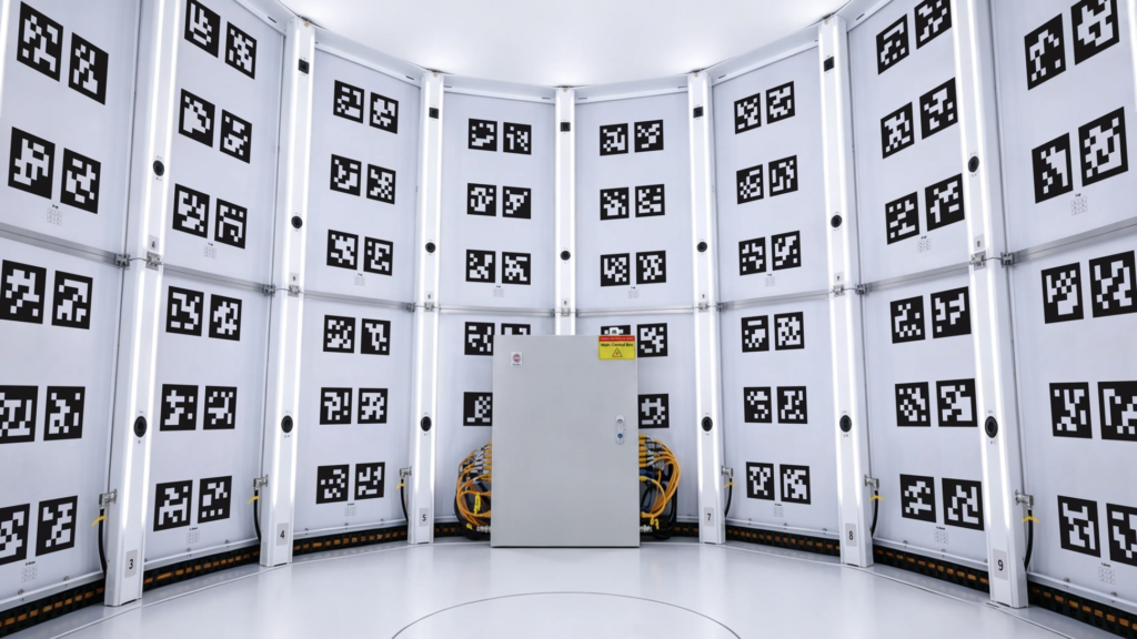 Sala repleta de luzes de led.