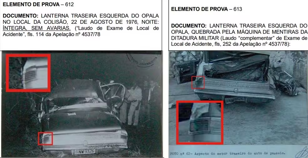 Imagem de carro em um inquerito público