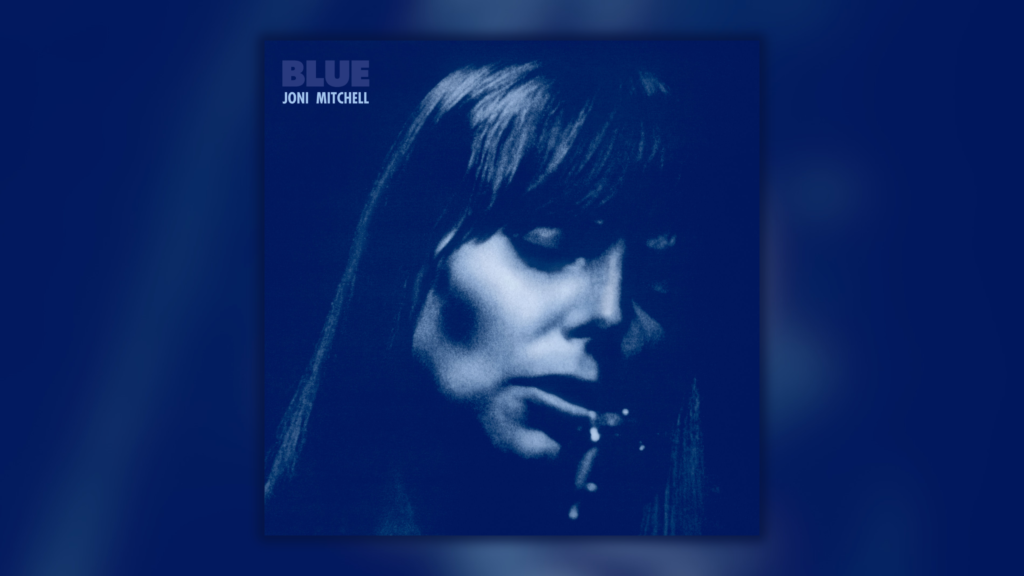 Capa do álbum "Blue" da cantora canadense Joni Mitchell