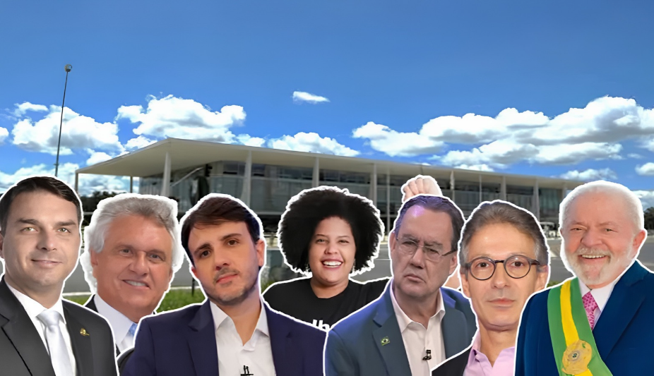 Na imagem, os principais candidatos a presidência da República