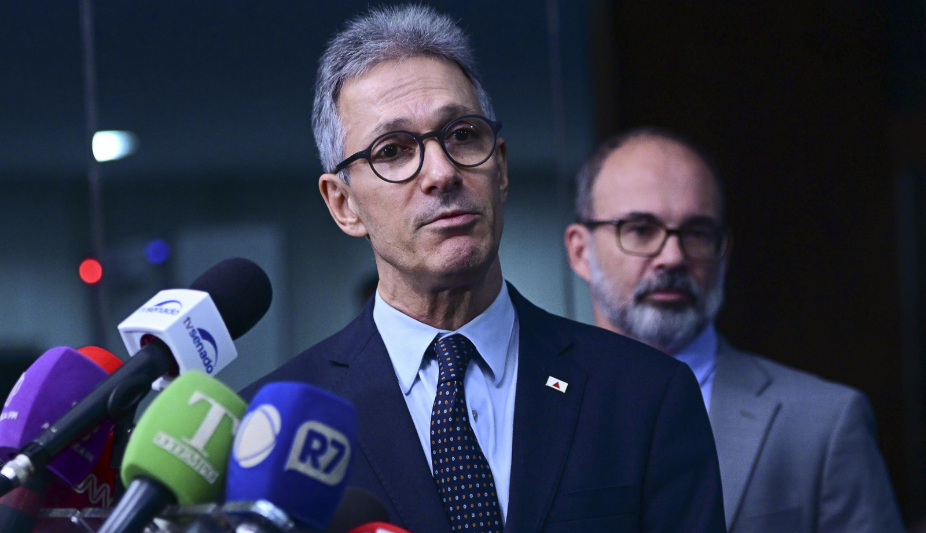 Na imagem, o candidato ao Planalto e ex-governador de Minas, Romeu Zema