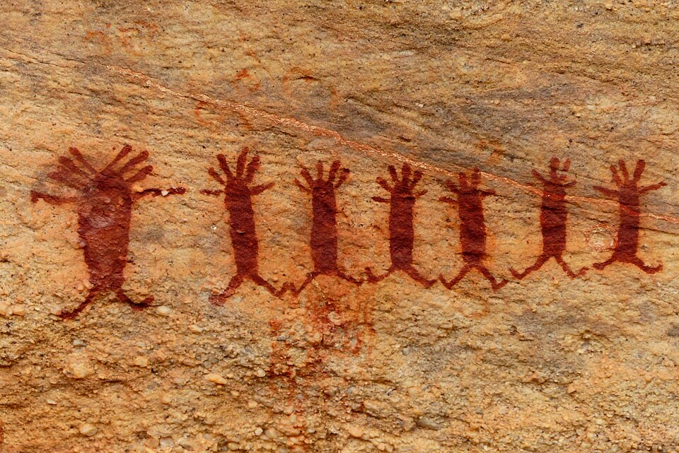 Pintura registra o fato de seres humanos viverem em comunidade
