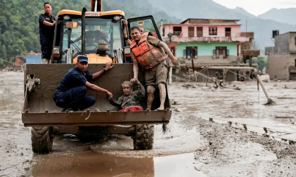 Imagem da tragédia que devastou Nepal e Tibete