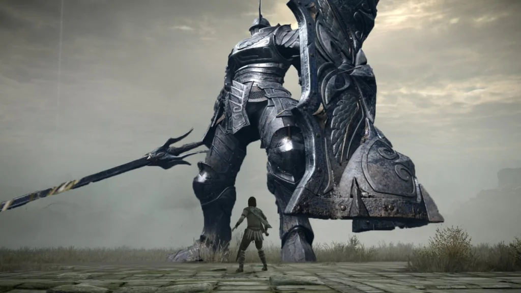 Imagem de Demons Souls que mostra a estética dark típica de Soulslike que é diferente em Another Crab's Treasure