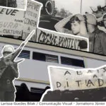 Colagem com diversos protestos contra a Ditadura Civil-Militar e o DOI-Codi