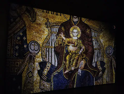 Mosaico do menino Jesus