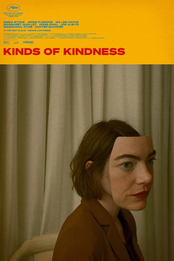 Cartaz de 'Tipos de Gentileza' com Emma Stone
