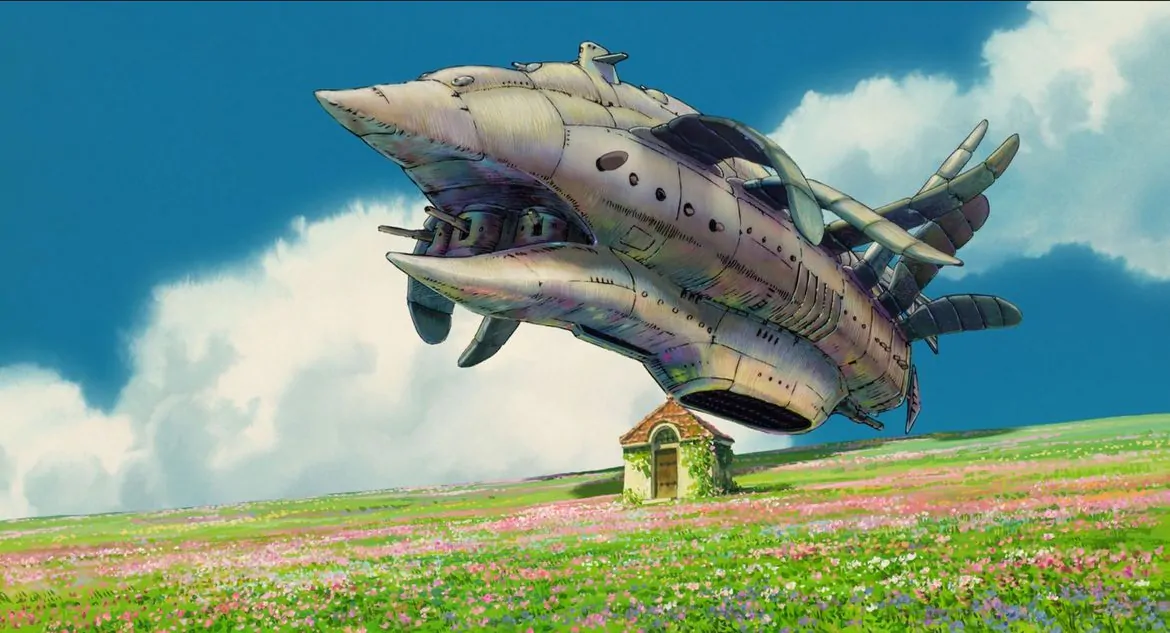 Cena de 'Castelo Animado' do Estúdio Ghibli