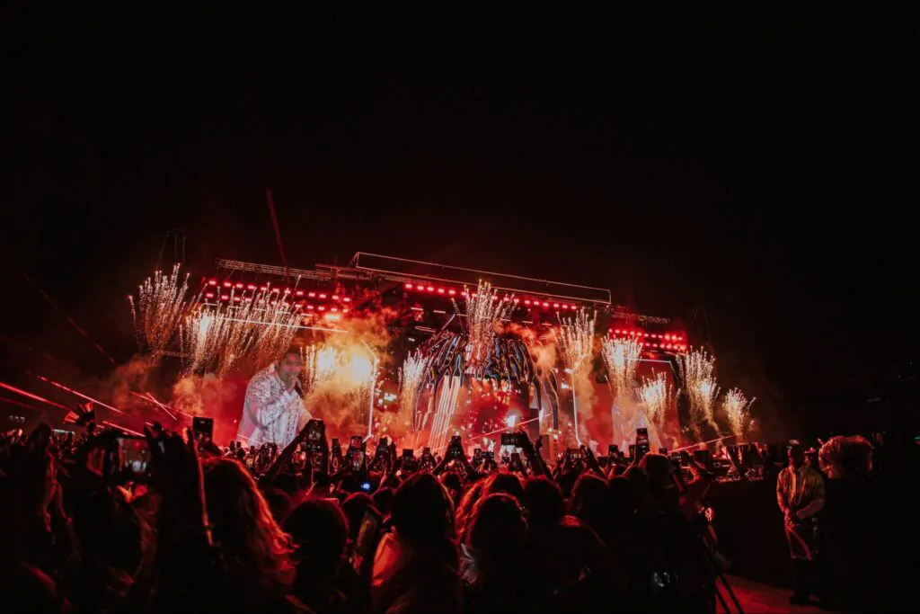 Fotografia de um dos shows da banda sul-coreana Stray Kids.