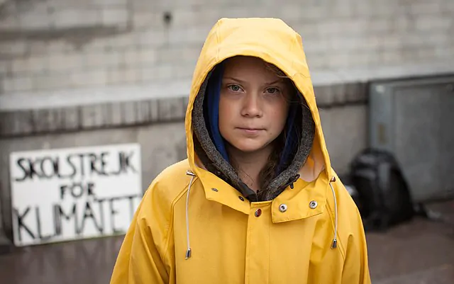 Greta Thunberg, ativista reconhecida por sua luta contra as mudanças climáticas