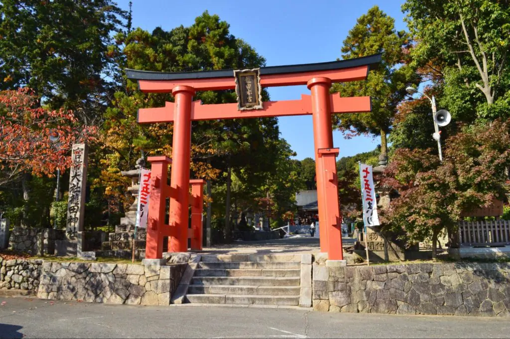 Arco japonês na cor vermelha