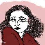 Ilustração de Patrícia Galvão, a Pagú, escritora, poetisa e militante