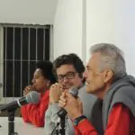 Atílio, Wagner e Eliária na mesa do último dia da II Semana do Audiovisual