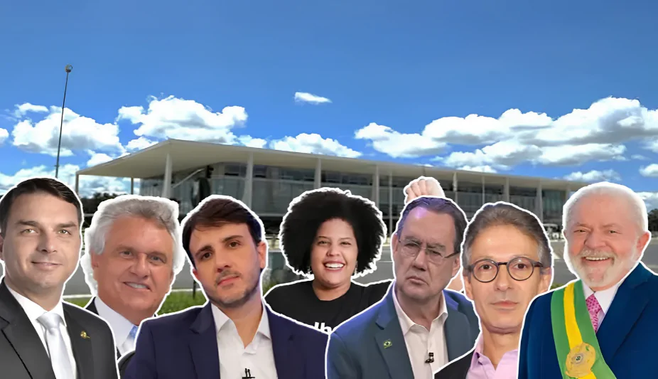 Na imagem, os principais candidatos a presidência da República