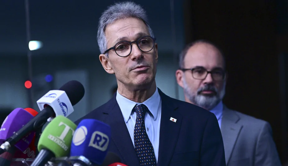 Na imagem, o candidato ao Planalto e ex-governador de Minas, Romeu Zema