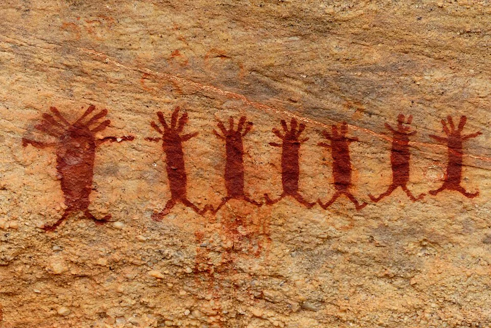 Pintura registra o fato de seres humanos viverem em comunidade