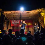 Na imagem, a candidata Vera Lúcia do PSTU