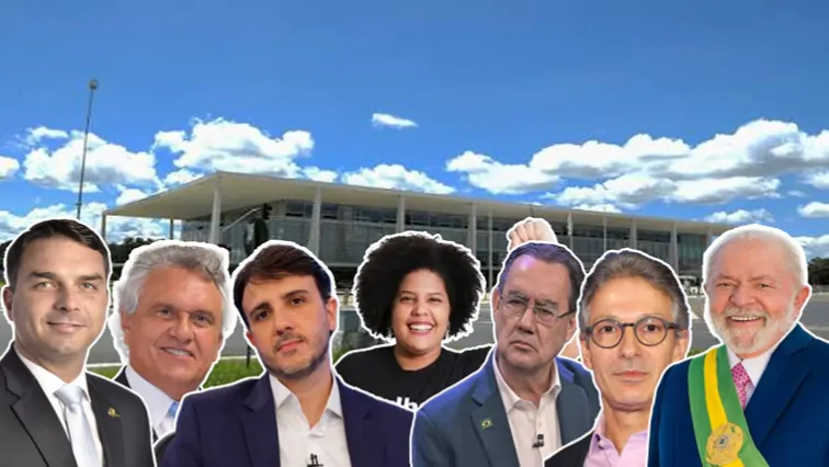 Na imagem, os principais candidatos a presidência da República