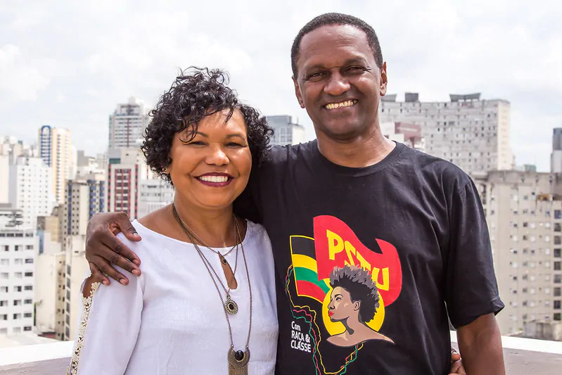 Na imagem, Vera Lúcia e Hertz Dias