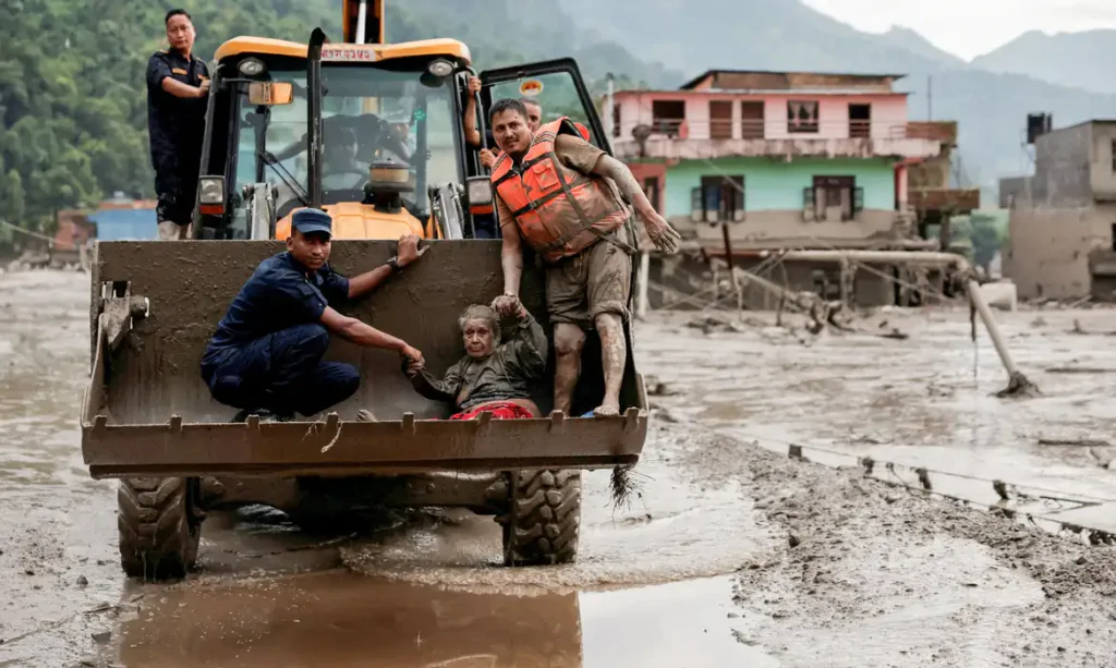 Imagem da tragédia que devastou Nepal e Tibete