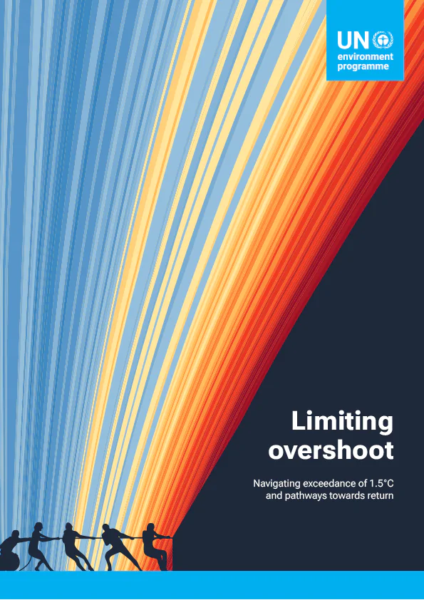 Capa do relatório sobre o clima, realizado pelo PNUMA